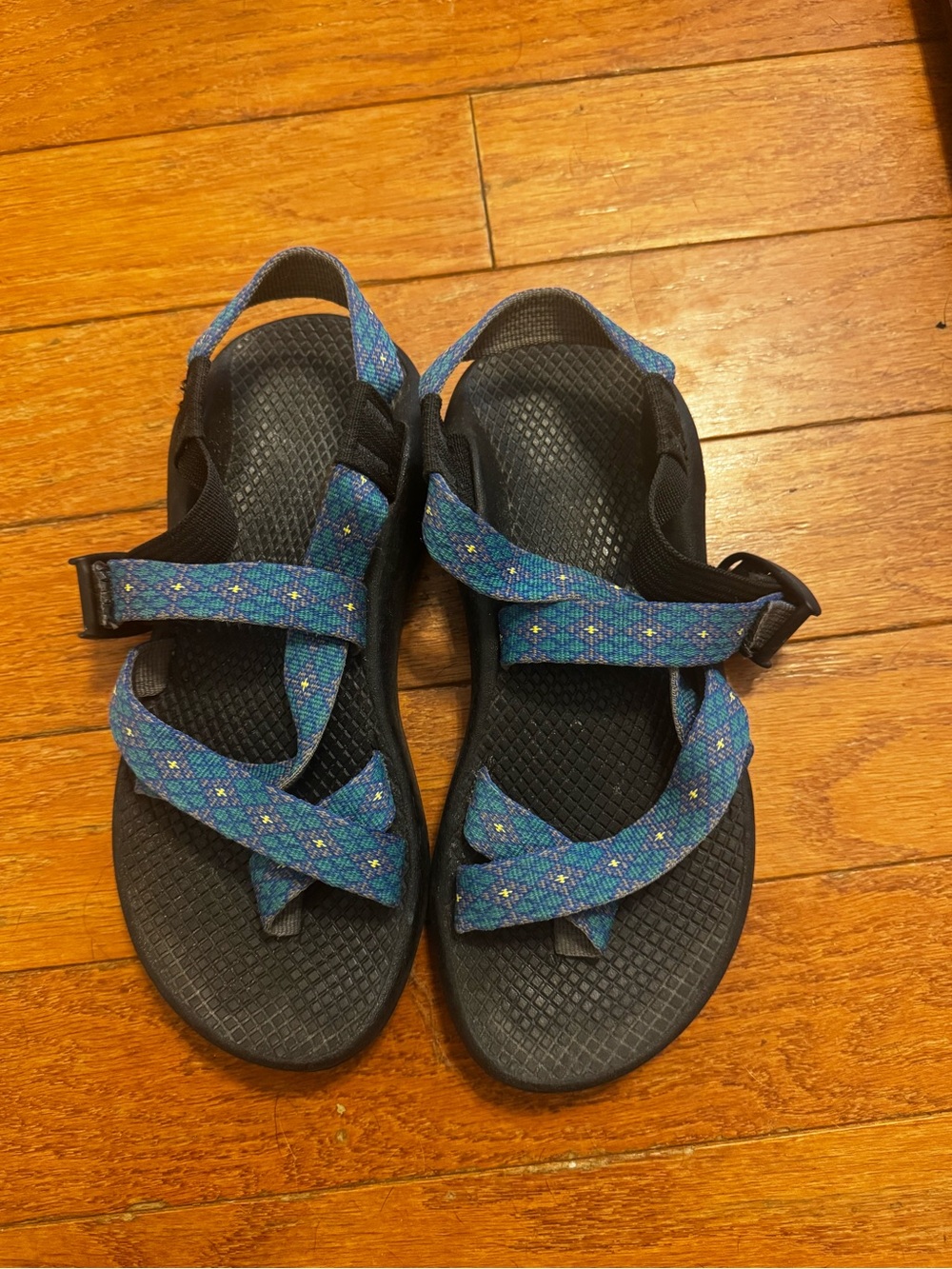 Chaco Women's Blue Patterned Sport Sandals